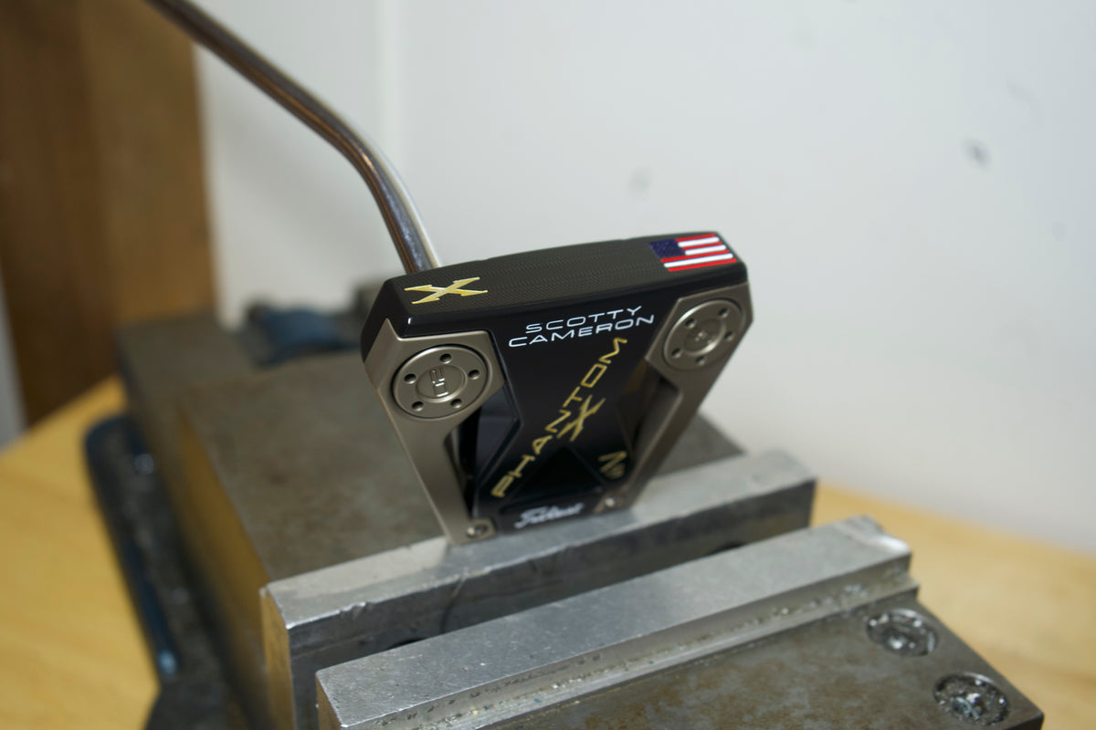 Scotty Cameron Phantom 7.5 LH – USA Flag Build – Burnt Antler & Black