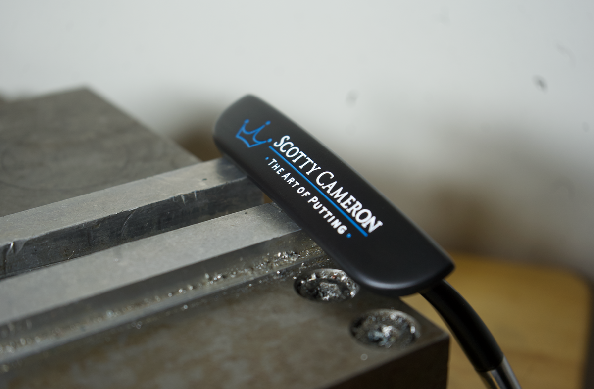 Scotty Cameron Coronado Two - Black Finish , Baby Blue Paint fill